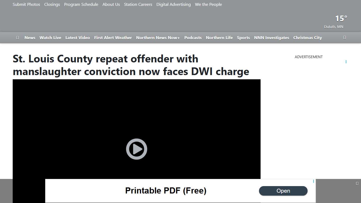 St. Louis County repeat offender with manslaughter conviction now faces DWI charge